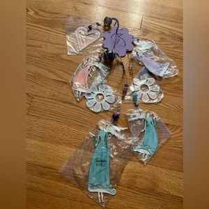 Angels and flowers garden chimes